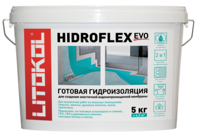 HIDROFLEX гидроизол. мастика 5kg bucket