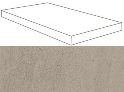 W. Silve Grey Scalino Angolare SX 30x60 Lap/В. Сильвер Грей Ступень Угловая Лаппато 33х60 Лс (33X60)