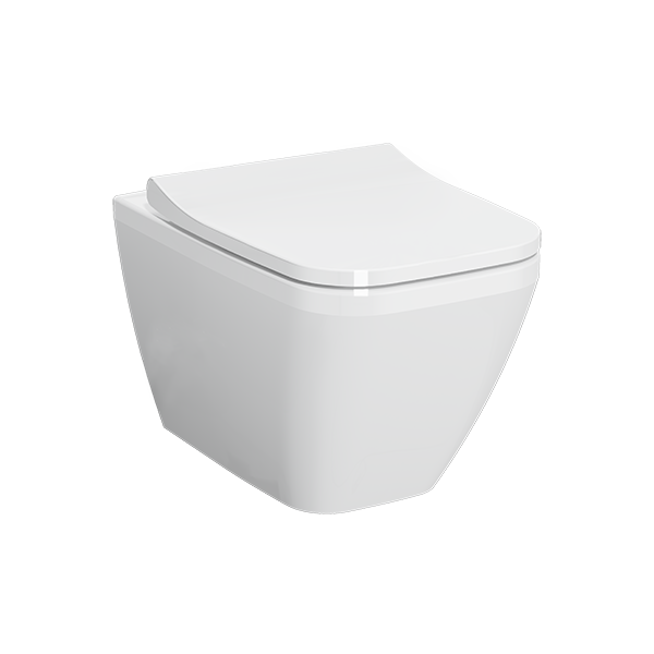 Подвесной унитаз Integra Square 54 см, безободковый ..