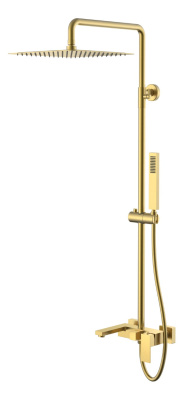 Стойка для душа Qubic Matt Gold 