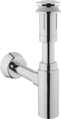 Набор донный клапан и сифон для раковины, цвет хром ..