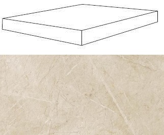 S.S. Ivory Scalino laterale dx 33x120 / С.С. Айвори Ступень Угловая 33х120 Пс (620070000763)