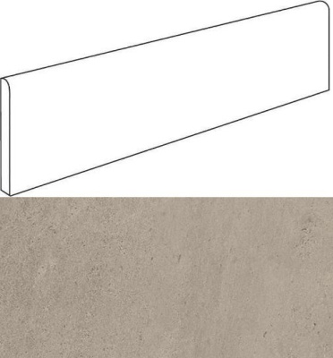 W. Silver Grey Battiscopa /В. Сильвер Грей Плинтус 7.2х60 (7.2X60) ..