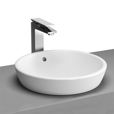 Раковина-чаша Metropole, круглая 45 см, c переливом, цвет белый .. Раковина-чаша Metropole, круглая 45 см, c переливом, цвет белый ..