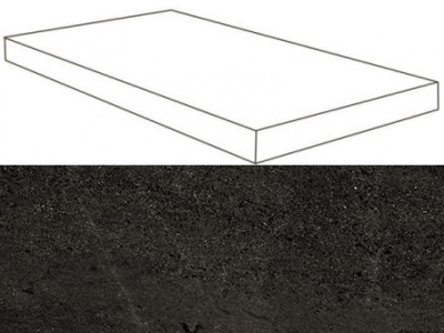 W. Dark Scalino Angolare SX 30x60 Lap/В. Дарк Ступень Угловая Лаппато 33х60 Лс (33X60) ..