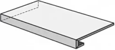 W. Silve Grey Scalino Angolare DX /В. Сильвер Грей Ступень Угловая 33х120 Пс (33X120)