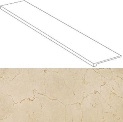 S.S. Cream Scalino laterale sx 33x120 / С.С. Крим Ступень Угловая 33х120 Лс (620070000768)