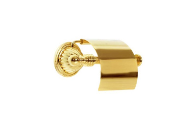 Держатель для туалетной бумаги с крышкой Hermitage Gold