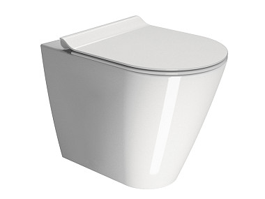 KUBE'X 55x36/F унитаз приставной - смыв безободковый водоворотный Swirlflush - глазурь белая глянцев .. KUBE'X 55x36/F унитаз приставной - смыв безободковый водоворотный Swirlflush - глазурь белая глянцев ..