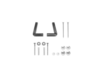 Горизонтальный крепеж для приставных унитазов/биде, с накладками двух цветов - золото и бронза