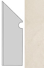 Kone White Battiscopa Sag.Sx (7,2x30) ..