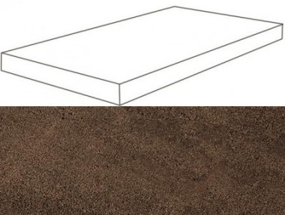 W. Moka Scalino Angolare DX  Lap/В. Мока Ступень Угловая Лаппато 33х60 Пс (33X60)