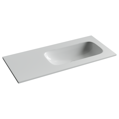 Раковина накладная Ceramicanova Grace чаша справа без отв под смеситель 1010x457x137 белый CN7015wx