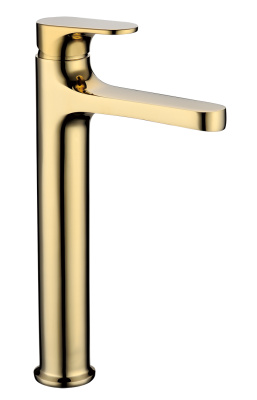 Смеситель для умывальника высокий Boheme SPECTRE Gold 452-G