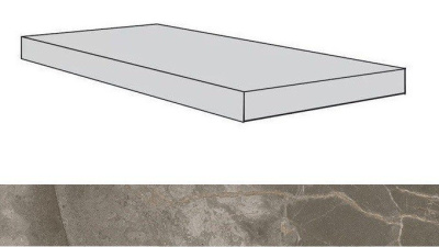 Allure Grey Beauty Scalino Angolare Sx  /Аллюр Грей Бьюти Ступень Угловая Sx  (33X120)