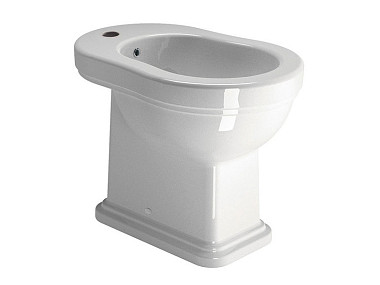 CLASSIC 54x37 биде приставное - глазурь белая глянцевая Extraglaze Antibacterial ..