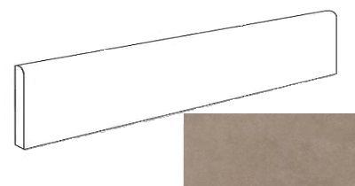 Dwell Greige Battiscopa Matt (7,2x60) ..