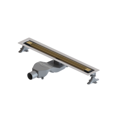 Душевой лоток Premium Linear 80см, нерж.сталь МАТ. ЗОЛОТО  