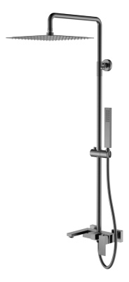 Стойка для душа Qubic Matt Gun Metal 