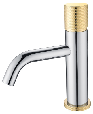 Смеситель STICK для умыв. низ. CHROME TOUCH GOLD 