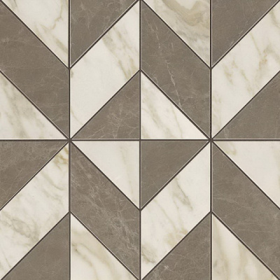 Marvel Gris-Calacatta Mosaico Cubes Lapp. (36,5x36,5) ..
