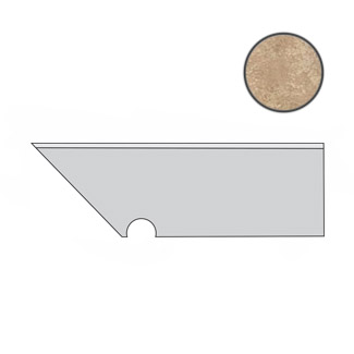 Aix  Beige Battiscopa Sag.Sx. (7,2x30) ..