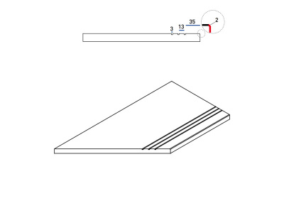 Олив Бортик  Грип Лев (30X60 Грип)