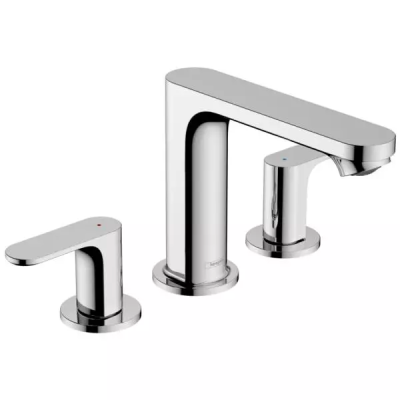HG Rebris S 3h basin m. pop up waste chr