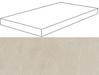 W. Ice Mist Scalino Angolare DX  Lap/В. Айс Мист Ступень Угловая Лаппато 33х60 Пс (33X60)