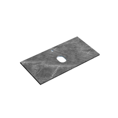 Столешница для ванной комнаты SANCOS 900х460, цвет black sky, арт. TT90A1