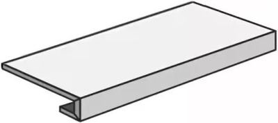 W. Silve Grey Scalino Frontale 33х120 Lap/В. Сильвер Грей Ступень Лаппато 33х120 (33X120) ..