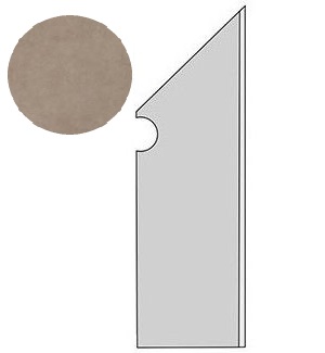 Dwell Greige Battiscopa Sag. Dx (7,2x30)