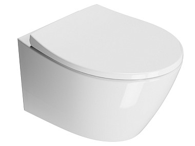 MODO 52x37/F унитаз подвесной - смыв безободковый водоворотный Swirlflush - глазурь белая глянцевая 