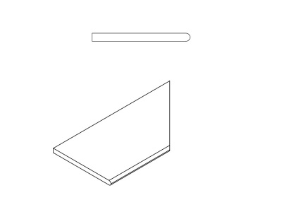 Магнезио Бортик  Закругленный правый (30X60 Нат.) ..