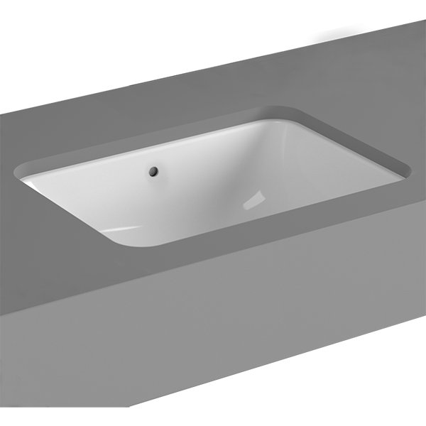 S20 Раковина встраиваемая снизу 43, цвет белый ..