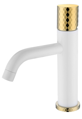 Смеситель STICK для умыв. низ. WHITE DIAMOND GOLD 